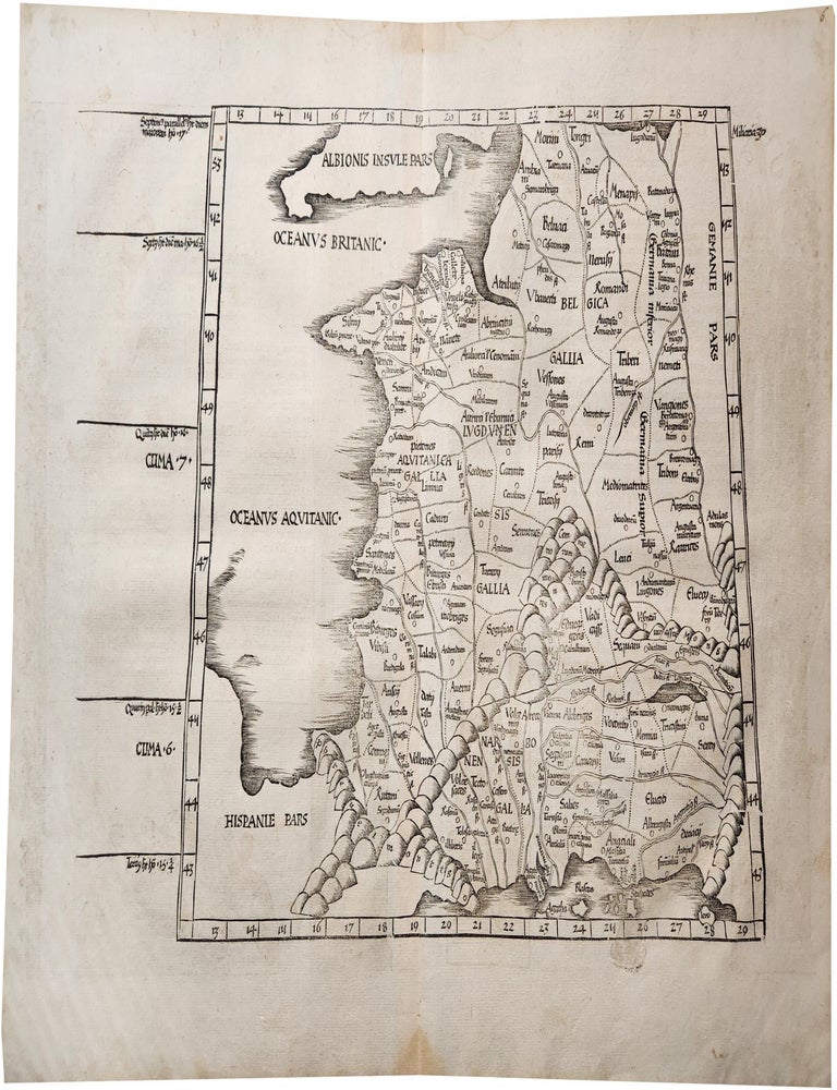 [Title on verso] Tabula III Europae. Lorenz FRIES, Claudius PTOLEMY.
