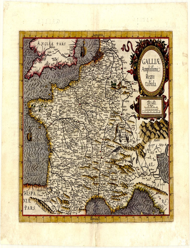 Galliae Amplissimi Regni tabula. Cornelis DE JODE