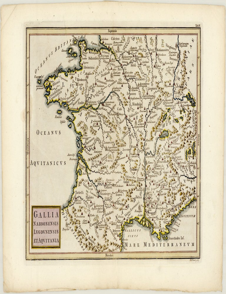 Gallia Narbonensis Lugdunensis et Aqvitania. Richard William SEALE.