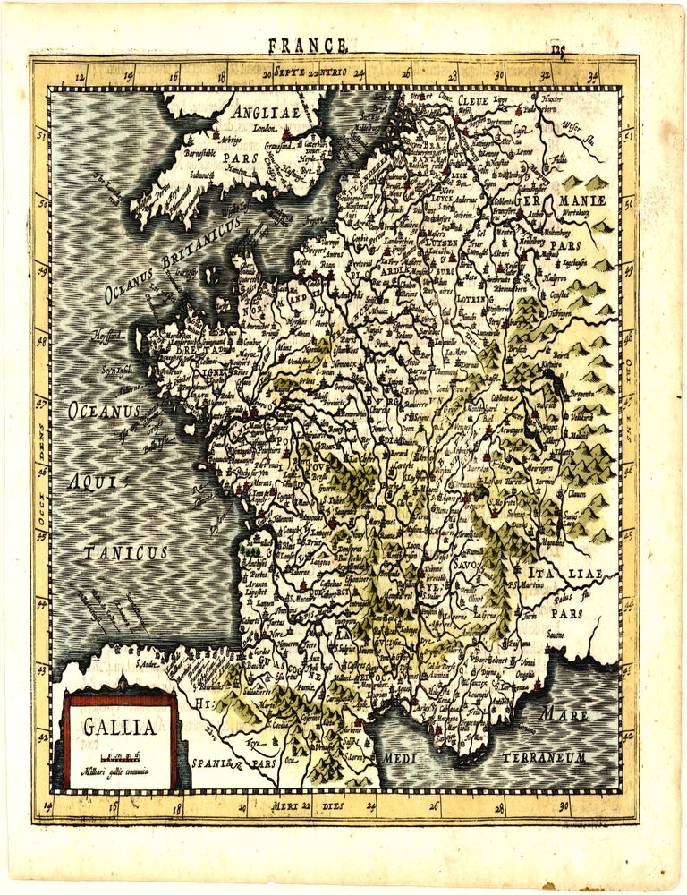 Gallia. Gerard MERCATOR, Jodocus HONDIUS II, Pieter VAN DEN KEERE.
