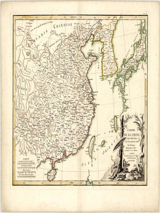 L'Empire de la Chine d'apr&egrave;s l'Atlas Chinois, avec les isles du Japon. Rigobert...