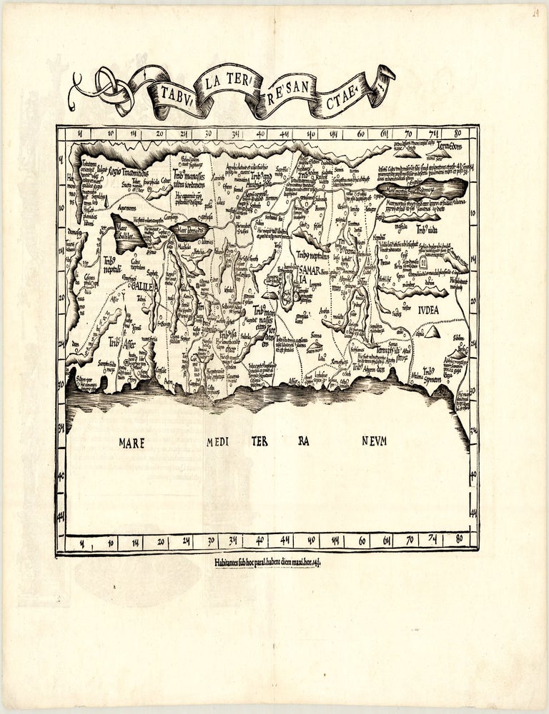 Tabula Terre Sanctae. Lorenz FRIES, Martin WALDSEEM&Uuml;LLER.