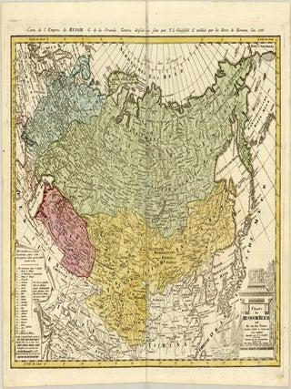 Charte das Russische Reich und die von den Tatarn bewohnte L&auml;nder in Europa und Asia enthaltend....