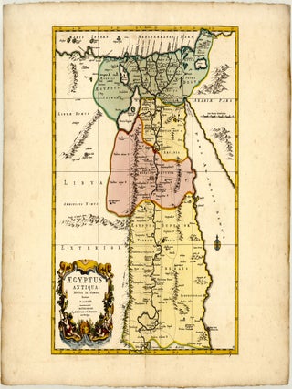 Aegyptus Antiqua, divisa in Nomos. Nicolas SANSON