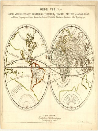 Orbis Vetus, et Orbis Veteris Utraque Continens, Terrarum[que] Tractus Arcticus, et Antarcticus....