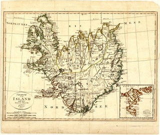 Charte von Island und den Färöer Inseln. Johann Christoph Matthias REINECKE