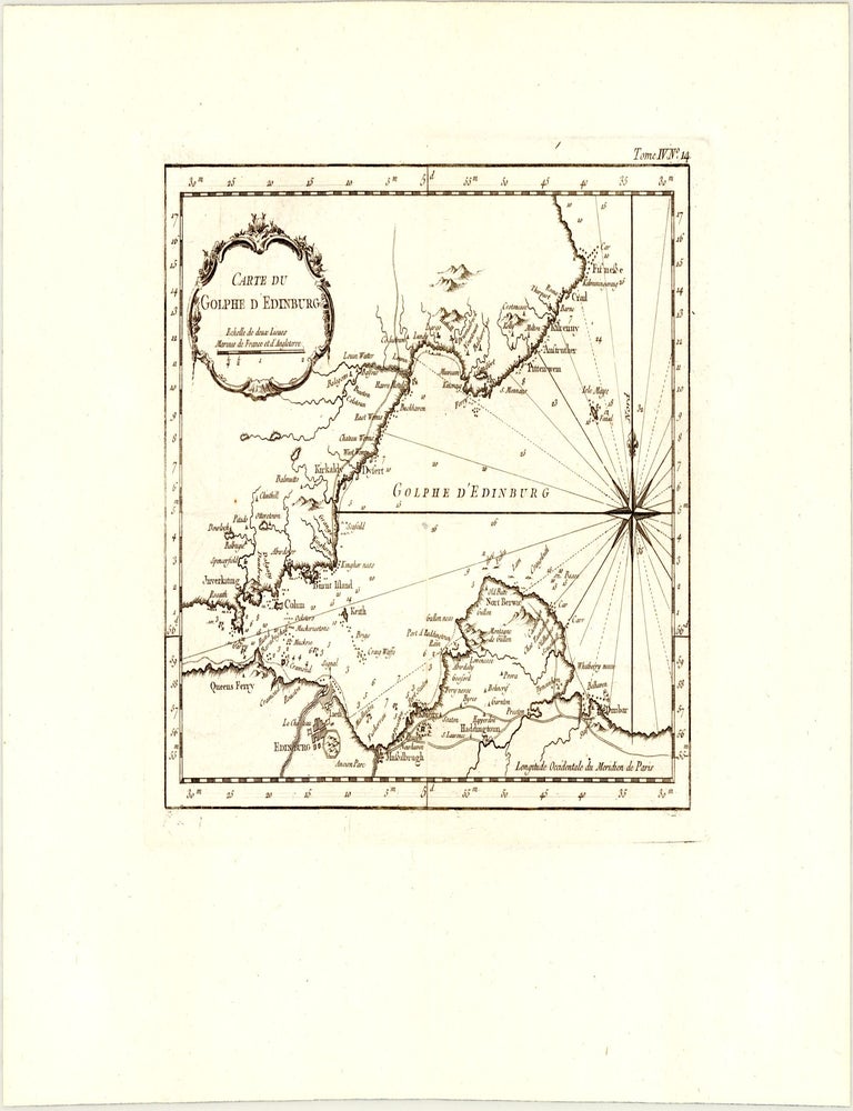 Carte du Golphe d'Edinburg. Jacques-Nicolas BELLIN.