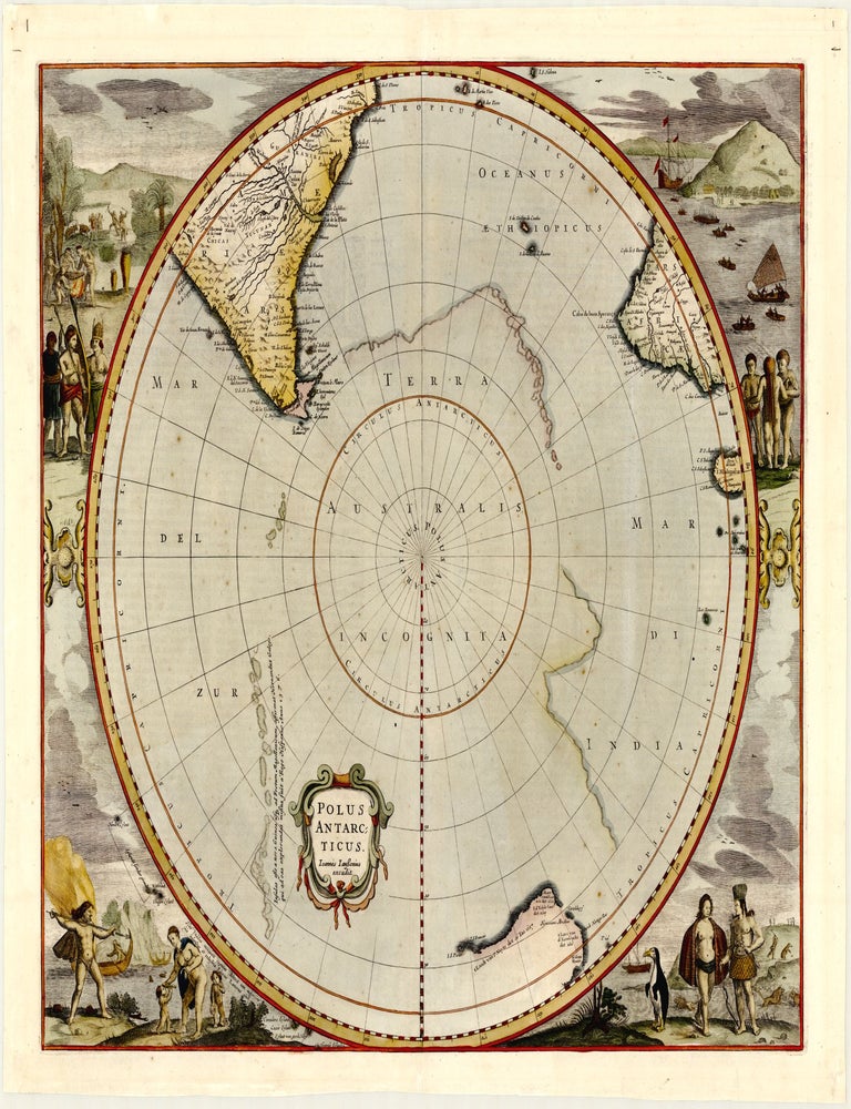 Polus Antarcticus. Henricus HONDIUS II.