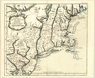 Carte de la Nouvelle Angleterre New York Pensilvanie et Nouveau Jersay Suivant les Cartes...
