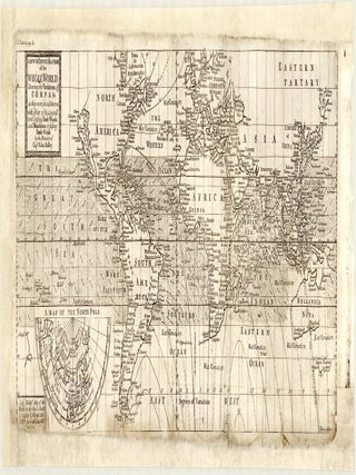 A new & Correct Sea chart of the Whole World Shewing the Variations of ye Compass as they...