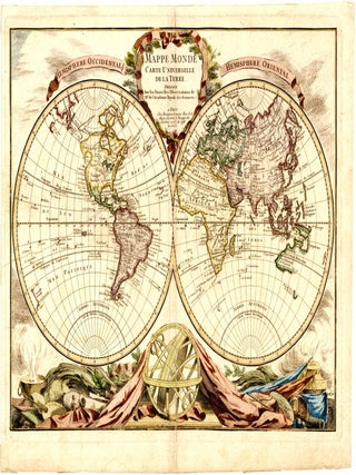 Mappe Monde Carte Universelle de la Terre, Dress&eacute;e Sur les Nouvelles Observations de Mrs. de...