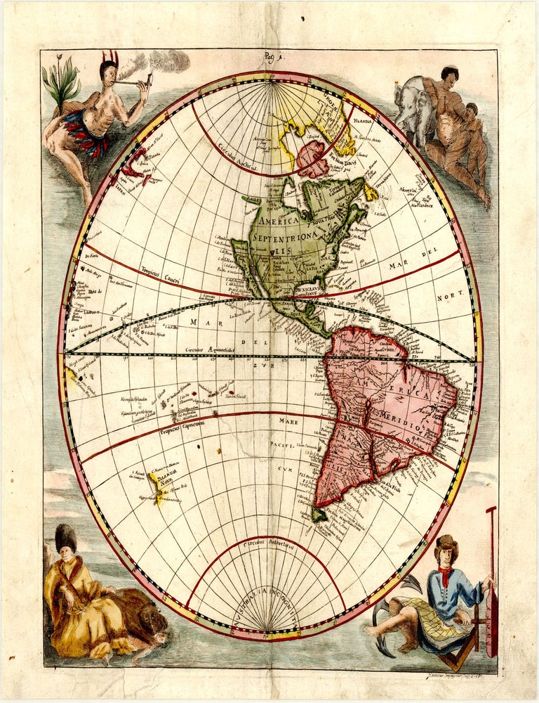 [Untitled set of 2 maps - Western Hemisphere and Eastern Hemisphere]. Eberhard Werner HAPPEL.