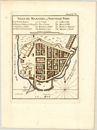 Ville de Manathe ou Nouvelle-Yorc. Jacques-Nicolas BELLIN