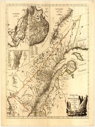 Nouvelle carte de la Province de Quebec selon l'Edit du Roi d'Angleterre du 7. 8.bre...