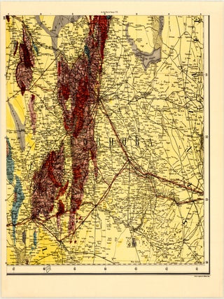 [On 5 sheets, as issued] Mapa Geol&oacute;gico del Interior de la Rep&uacute;blica Argentina. Construido sobre los datos existentes, y sus proprias observaciones hechas durante los a&ntilde;os 1875 hasta 1888 por el Dr. Luis Brackebusch Catedr&aacute;tico de la Universidad Nacional de C&oacute;rdoba.