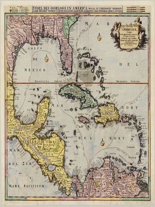 Insulae Americanae Nempe: Cuba. Hispaniola. Iamaica. Pto Rico. Lucania. Antillae vulgo Caribae....